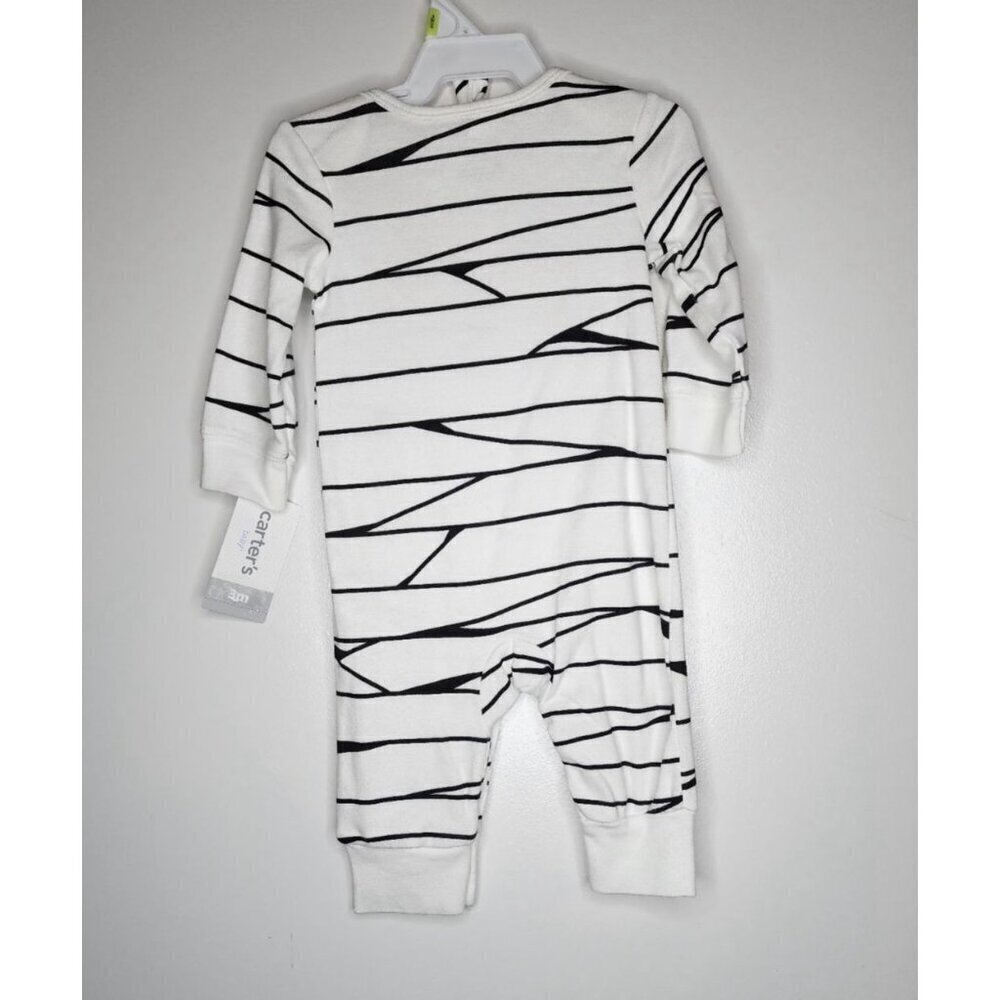 CARTER’s MUMMY TODDLER HALLOWEEN ONE PIECE OUTFIT WITH HAT 3 or 6 Months New - Picture 7 of 8